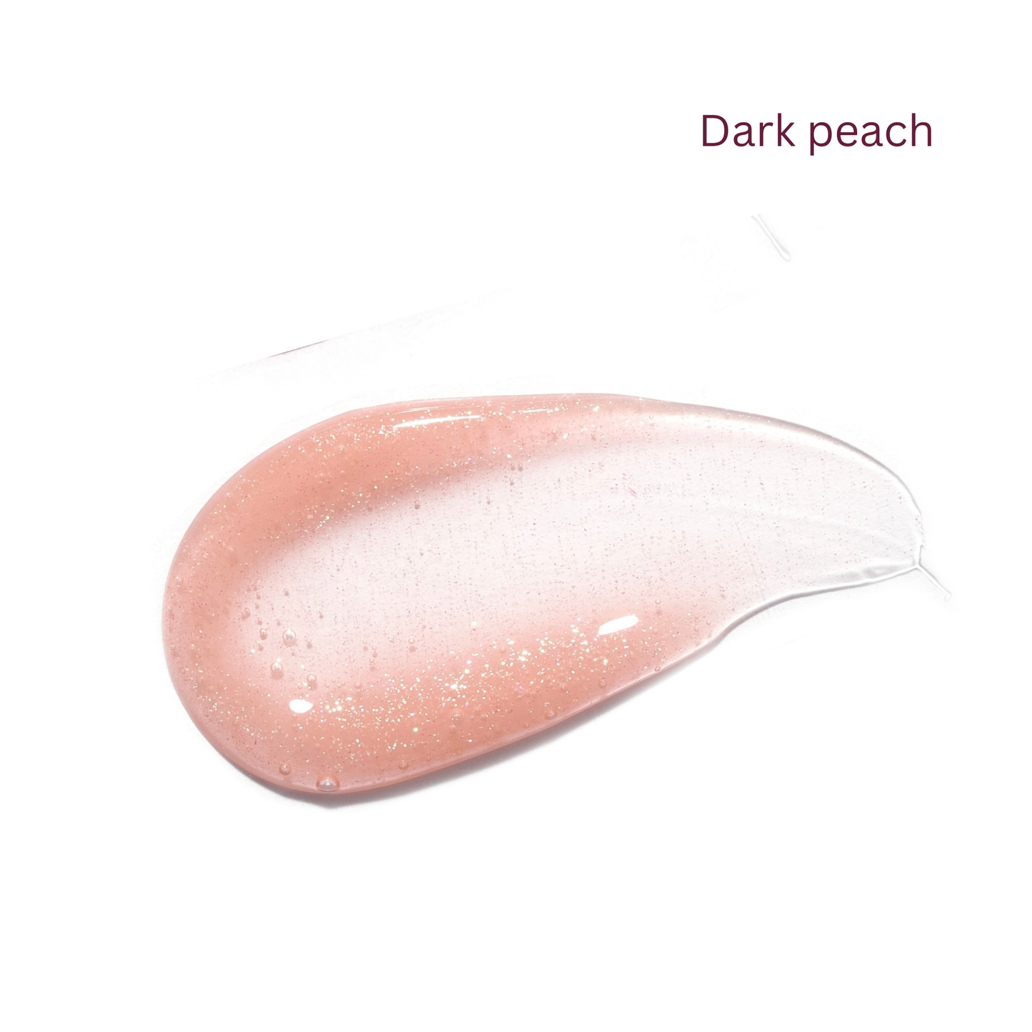 Dark peach lipgloss