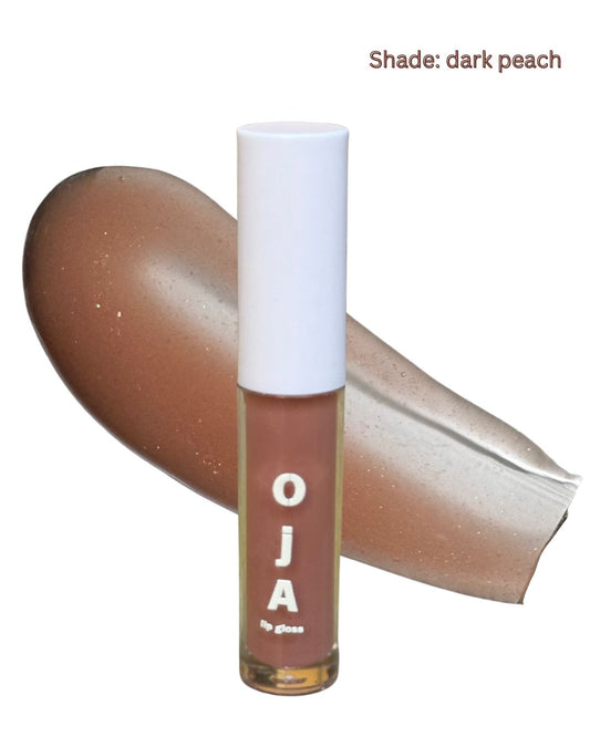 Dark peach lipgloss